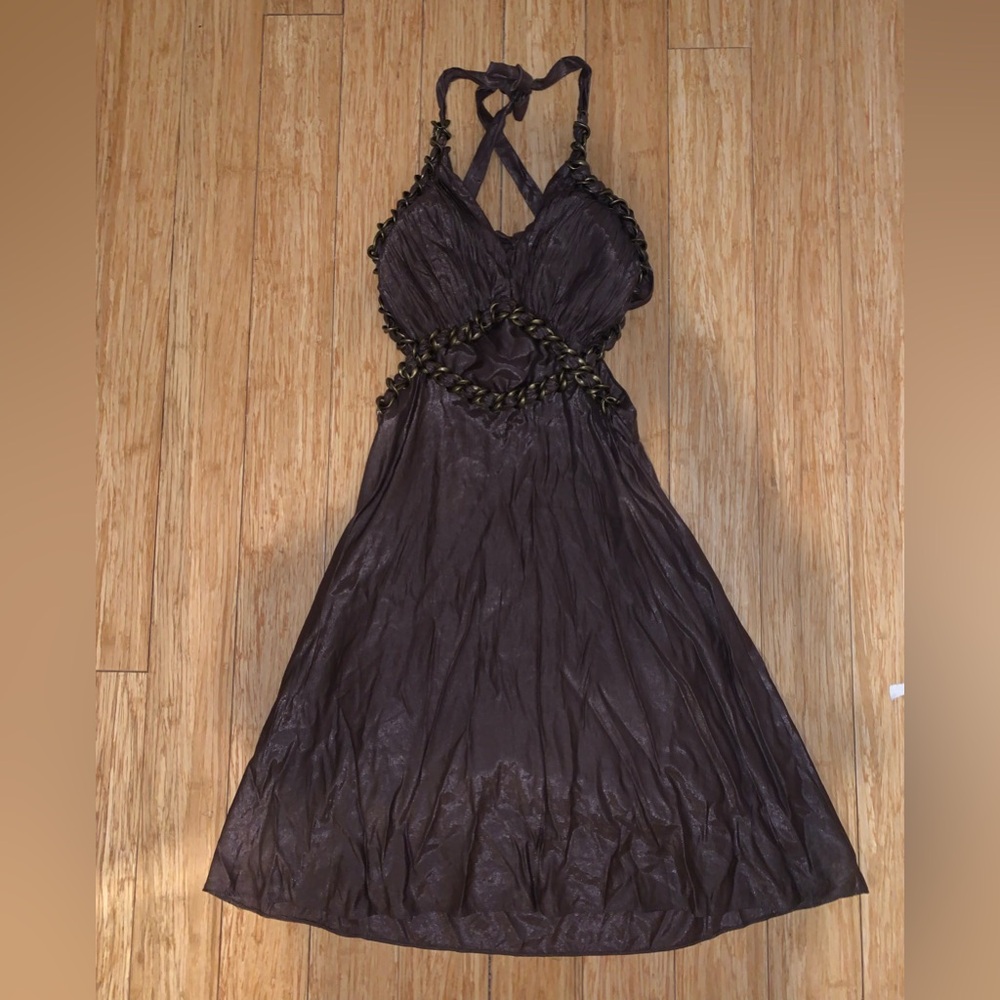 Vakkorama Brown Halter Dress